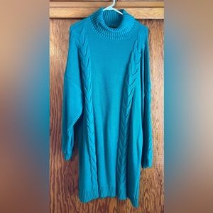 NY&Co Kelly green sweater dress